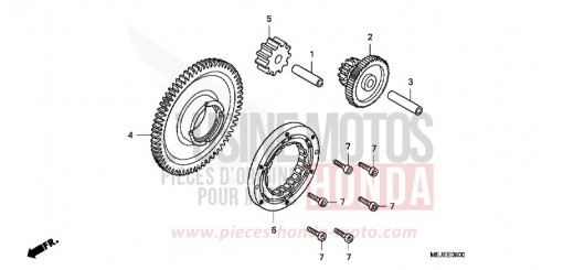EMBRAYAGE DE DEMARRAGE CB1300SA7 de 2007